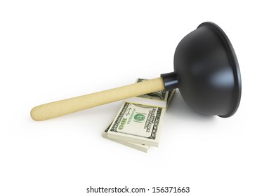 price plumbing 3d Illustrations on a white background