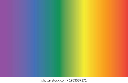 Pride Gradient Background With LGBTQIA+ Pride Flag Colors.