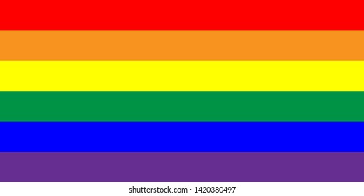 pride LGBTQ rainbow color stripes symbol flag 
