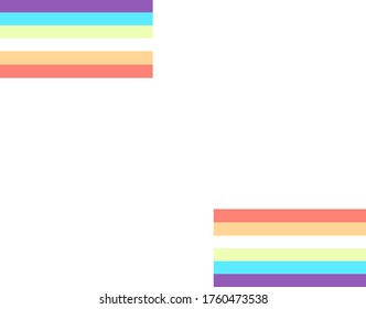 Pride Month Art Work Design Concept Banner/card On White Background