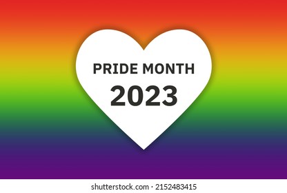 Pride Month June 2023 Pride Month Stock Illustration 2152483415 ...