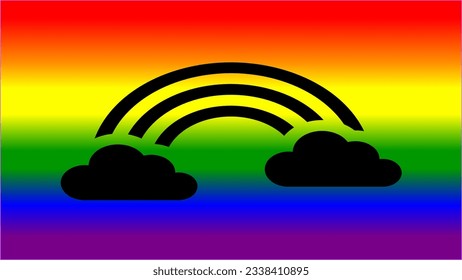 background Pride flag rainbow