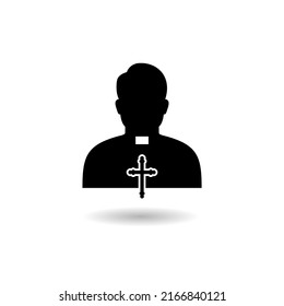 Priest Sign Logo Shadow Stock Illustration 2166840121 | Shutterstock