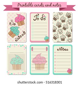Printable Journaling Cards 스톡 일러스트 516318301 Shutterstock