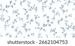 a printable pattern created with small flowers and thin branches