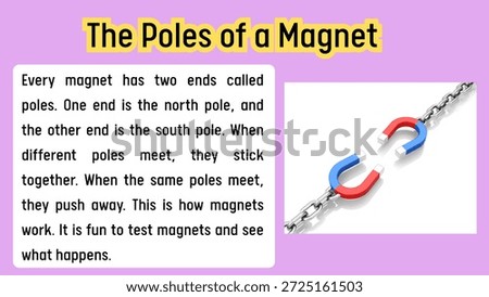 printable text and resources about magnet for elementary students