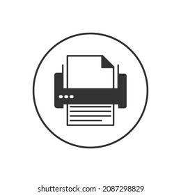 Printer Or Fax Related Glyph Icon. Glyph Web Symbol. Office Equipment. Fax Logo.