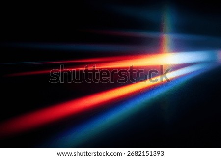 Prism Light Refraction Background Abstract Spectrum Beams on Dark Texture