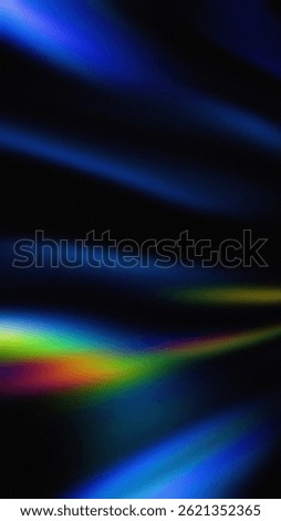 Prismatic blues and refracted light shimmer. Abstract background wallpaper banner backdrop