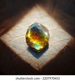 Prismatic Uncut Gem In The Sunlight