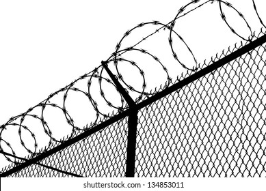 Prison Break, razor wire fence