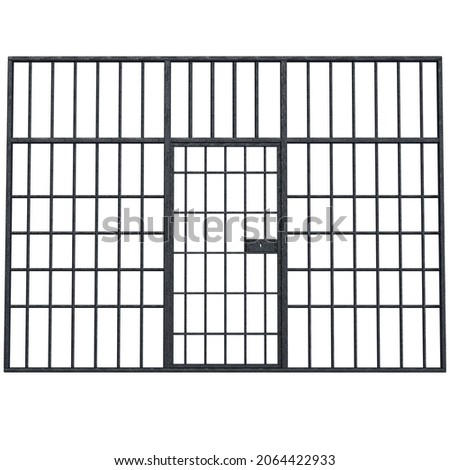 Prison Interior, 3D Illustration, 3D Rendering