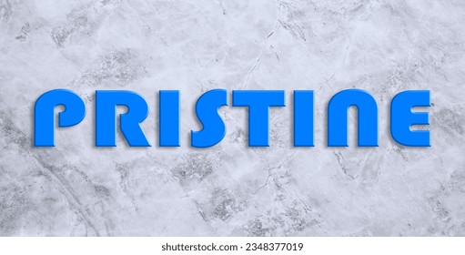 Pristine captures a state of pure and untouched perfection, untouched by time or human influence. 