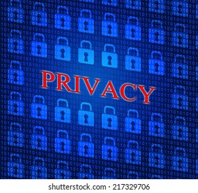 Privacy Locked Representing Padlock Security And Secure