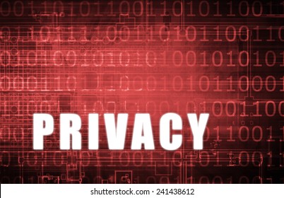 Privacy On A Digital Binary Warning Abstract