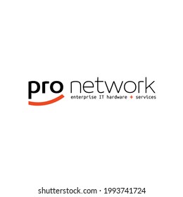 Pro Network Brand Identity Logo