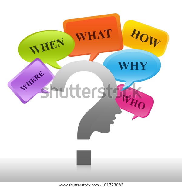 Problem Solving Concept Question Mark Many Stock Illustration 101723083