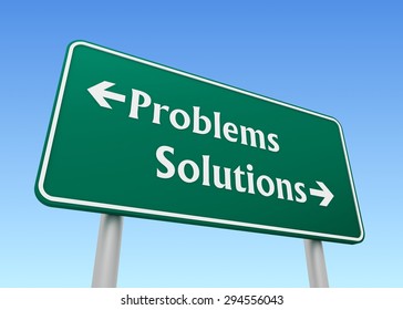 problems solutions sign