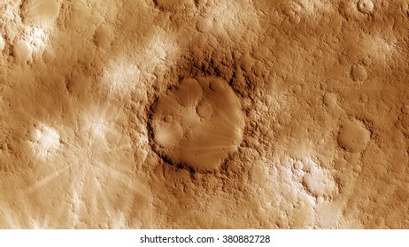 Procedural generated image of Mars