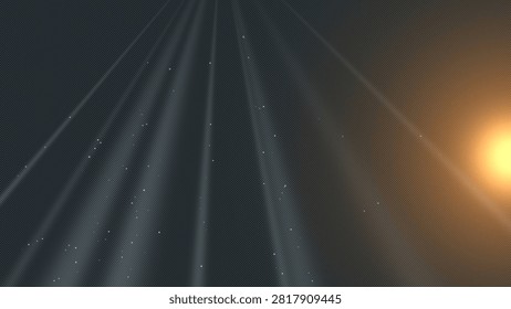 Procedurally generated abstract wallpaper featuring vibrant star formations and light beams.