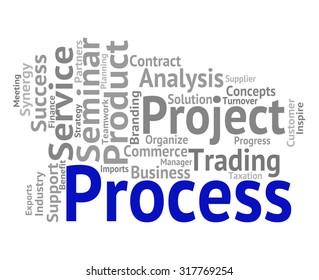 Process Word Showing Processes Task And Method