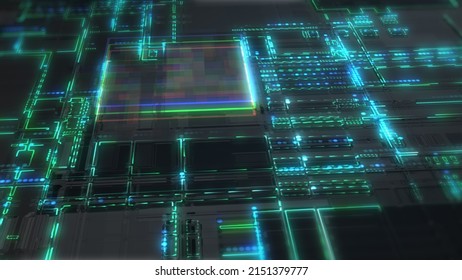 Processing Stream Lines Fast Running on Digital Circuit Board. intelligence structure processing technology