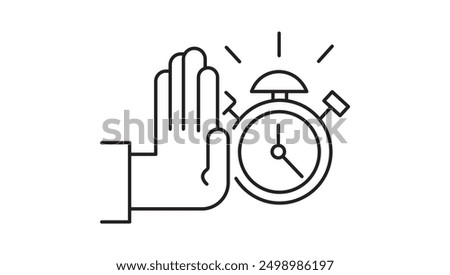 Procrastination Time Management Issue Icon