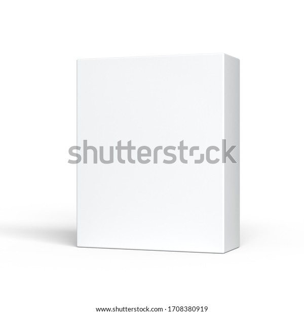 Product Box Mockup Isolated On White Stock Illustration 1708380919