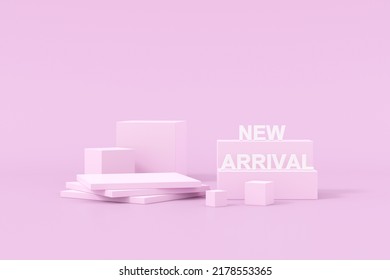 Product display background. 3D display stand.