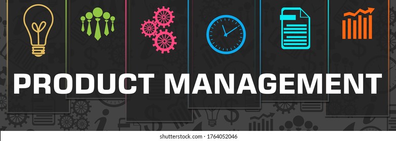 Product Management Concept Image With Text And Related Symbols.