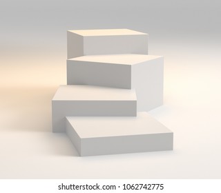 Product Promotion Box Display Or Stand. 3D Rendering