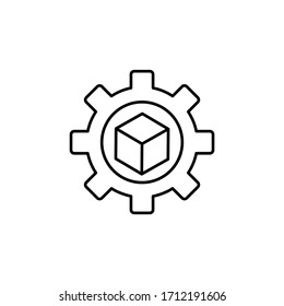 Production Line Illustration Icon On White Background