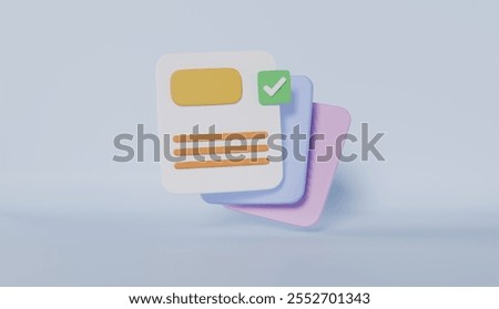 Productivity solution icon, report check concept, white clipboard task management todo check list with pen