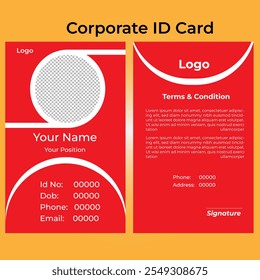 Professional Identity Card Design For Corporate Industry - Powered by Shutterstock