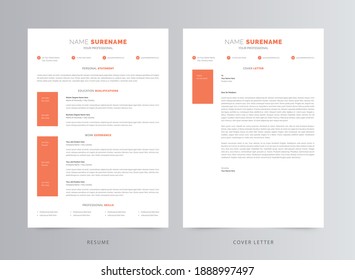 Professional Resume, CV, And Cover Letter Template Design

