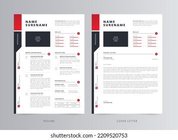 Professional Resume or CV and Cover Letter Template - Powered by Shutterstock