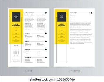 Professional Resume/CV And Cover Letter Template Design
