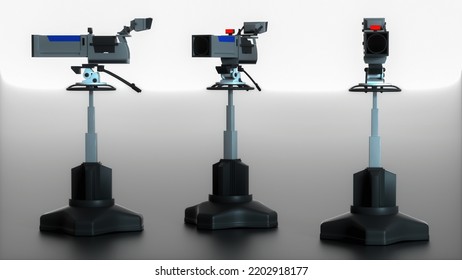 a professional studio camera (3d rendering)