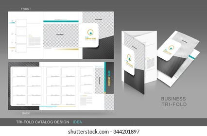 Professional Trifold Catalogue, Brochure And Flyer Template For Business Purpose