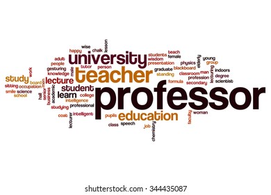 Professor Word Cloud Stock Illustration 344435087 | Shutterstock