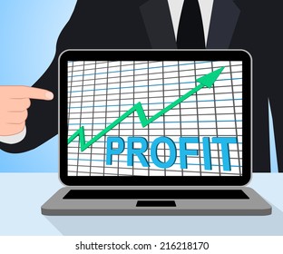 Profit Chart Graph Displaying Increase Cash Wealth Revenue