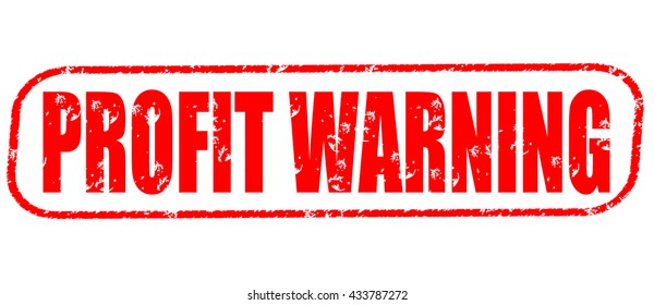 Profit Warning Stamp On White Background Stock Illustration 433787272 ...