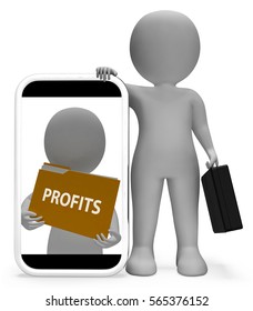 Profits Folder Means Representing Organization File 3d Rendering