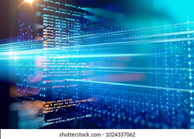 Programming Code Abstract Technology Background Of Software Developer And  Computer Script