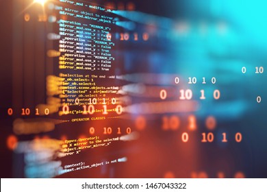 Programming Code Abstract Technology Background Of Software Developer And  Computer Script