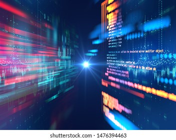 Programming Code Abstract Technology Background Of Software Developer And  Computer Script
