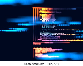 Programming Code Abstract Technology Background Of Software Developer And  Computer Script
