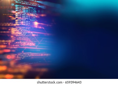 Programming Code Abstract Technology Background Of Software Developer And  Computer Script

