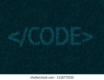Programming code background. Abstract Technology Background, Web Developer