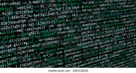 Programming Numbers Computer Science Digital Code Stock Illustration